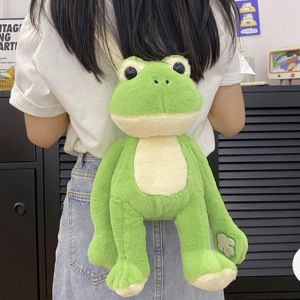 Balo Gấu Nhồi Bông Hình Con Ếch Xanh Che Mắt