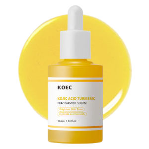 KOEC Kojic Acid Turmeric Serum 30ml English Hydrating and Moisturizing Facial Niacinamide Serum