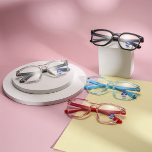OQ BOGA 4 Colors Fashion Children Radiation Protection Anti Blue Light Oval Frame Kids Computer Glasses Boys Girls Eye Protection Eyewear