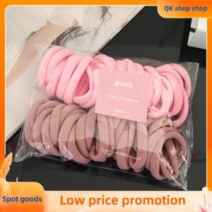 ✨QK shop✨ 50pcs Set Elastic Hair Bands Girls Hair Accessories Colorful Nylon Headband Kids Scrunchie Gift