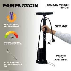 Pompa Angin Ban Sepeda Dan Motor Kompa Sepeda Meter Tekanan Manual Dual