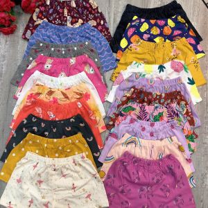 [XẢ HÀNG] set 5 QUẦN ĐÙI THUN COTTON 2 CHIỀU XUẤT DƯ NHIỀU HOẠ TIẾT CHO BÉ GÁI 9-50KG