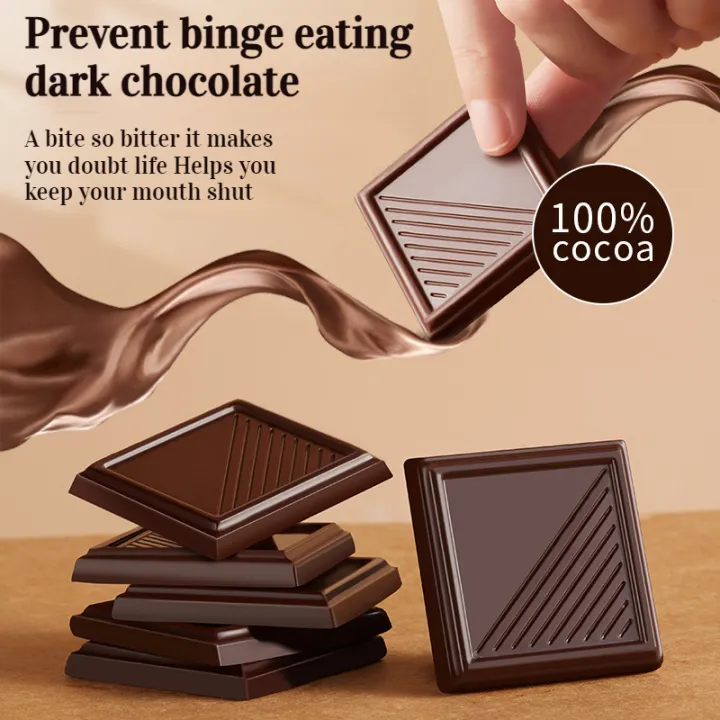Special Sugar-Free Couple Chocolate 100% Pure Cocoa Dark Chocolate 120g ...