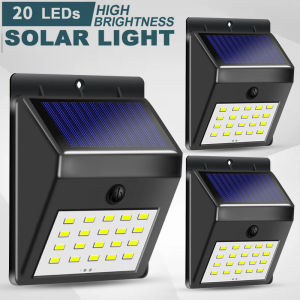Wall light 20 LED Outdoor Waterproof Rechargeable Solar Power 1pcs 2pcs 3pcs 5pcs