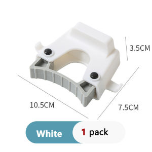 3PCS Mop Hook Rack Wall Hanging Punch-free Toilet Strong Adhesive Clip Broom Clip Mop Storage Rack