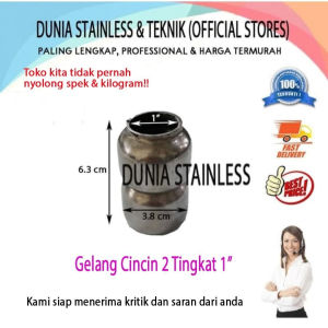 Cincin Tingkat 2 1" ornamen hiasan tangga pagar