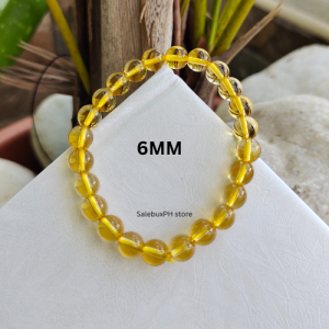 Feng Shui Natural Clear Citrine Charm Blessed Wealth Success Bracelet