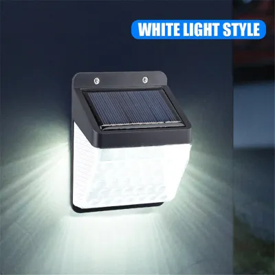 VIVOLILV ไฟติดผนังโซล่า Solar Lights Outdoor Waterproof ไฟอัตโนมัติ Up And Down Lighting ไฟโซล่าเซลรั้ว ไฟตกแต่งสวน for House Corridor Doorway ไฟวอมไลท์ ขาว ไฟตกแต่ง