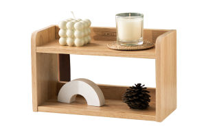 The Woods Tale ชั้นไม้วางของ มินิ Mini Shelf จากไม้แท้ธรรมชาติ มีให้เลือก 2 ชั้น และ 3 ชั้น