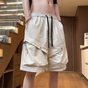 Mùa hè Mỹ năm Quý quần short nam phiên bản Hàn Quốc lỏng cao đường phố Túi thể thao giản dị