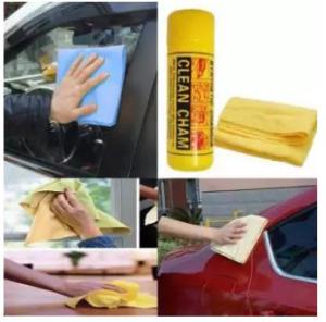 2-piece set of chamois leather towels car cleaning wipes hair cleaning cloths super absorbent household glass cleaning cloths quick-drying.