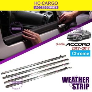 HONDA ACCORD 2013 - 2017 Car Outside Window Moulding Weatherstrip Seal Belt Weather Strip Plastic Trim