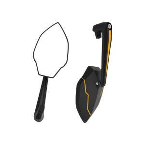 1 Pair Wide Angle Motorcycle Rearview Mirror | 360° Adjustable HD Alloy Mirror
