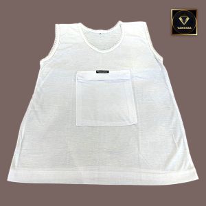 Kaos Haji/Umroh Wanita Model Tank Top Atasan Rompi Saku Depan Bahan Katun Nyaman