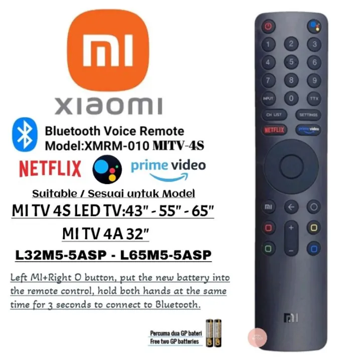 Xiaomi Mi XMRM-010 For MI TV 4S 4K LED Bluetooth Replacement Remote Control  With Assistant