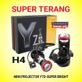 LAMPU LED MINI PROJECTOR PROJIE H4 Y7D SUPER BRIGHT MOBIL MOTOR. 