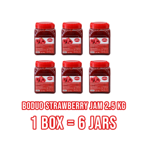 1 BOX Strawberry Jam 2.5kg 6 Jars Fruit Jam With Fruit Chunks For Milk Tea Fruit Tea Baking Desserts