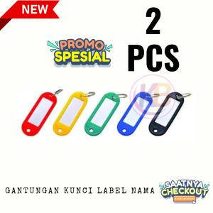(PROMO 2 PCS) Gantungan kunci label nama / Keychains / Key ring kantor / Gantungan kunci serbaguna / Random / Keep blessing