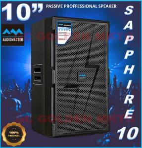 Audiomaster Sapphire 10 Professional Passive Speaker 1000W MAX 2 way 10 inch wooden speaker box (1pc.)