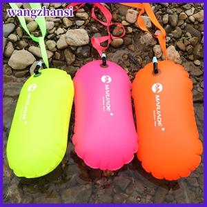 wangzhansi 1PC PVC bơi phao an toàn không khí khô Tow Bag Float Inflatable tín hiệu trôi Túi