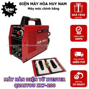Máy Hàn Điện Tử QUAIYOU ZX7-200 - Hàn Que 1.6-3.2 li - Công Nghệ Biến Tần IGBT inverter  - HÀNG CHÍNH HÃNG - BẢO HÀNH TOÀN QUỐC