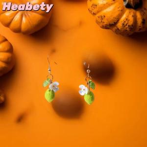 Heabety Personalized Lemon Earrings With Long Tassel Summer Fruit Dangle Earrings Versatile Bohemian Jewelry Gift For Women