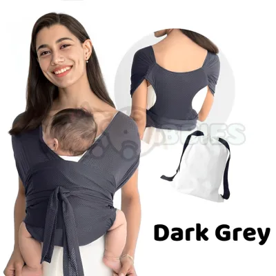 👶🏻Woobbies Baby Carrier Wrap Newborn to Toddler Original Stretchy Infant Sling Hands Free Baby Carrier Sling Breathable