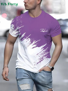 [Local Stock] VCC Men Designer Mens T-shirts Mens Summer Clothes Short Sleeve Tee Simple Shirts Graphic Tee Tops Patchwork Pattern Print Clothes