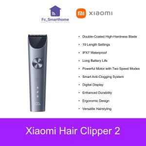 Xiaomi Hair Clipper 2 | Double-coated high-hardness blade | 19 length settings | Digital display