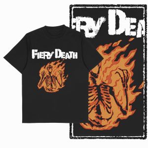 Retro Skull Printed Unique Graphic Men T Shirt Black Big Size Cotton Novety Men t-shirt Vintage Cool Tee Shirt For Men G36