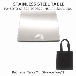 TWTOPSE Titanium Stove Windbreaker Rack Table For SOTO ST320 SOD320 MSR PocketRocket Holder Wind Shield Outdoor Camping Stoves