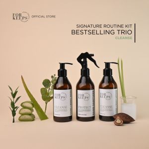 For Keeps Clean Beauty Signature Routine Kit - Best Selling Trio (Body Wash + Sanitizer + Lotion)