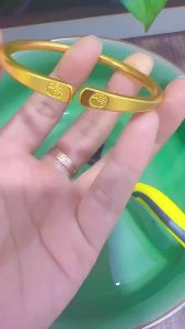 [ Premium Selection ] Vietnam Sand Gold Ancient Method Bracelet Peace and Joy Womens Long-lasting Ring Brass Alloy Dragon and Phoenix Open Bracelet