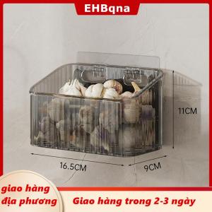 [COD] EHBqna 3PF Ship within 24 hours 1pcs nhà bếp tỏi gừng và hành tây trong suốt lưu trữ giỏ treo tường nhỏ treo tường lưu trữ hộp lưu trữ giá lưu trữ