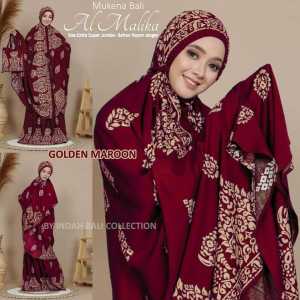 Mukena Dewasa Bali Al Malika Rayon Premium Adem Extra Super Jumbo XXXL BB 80 - 100 Kg 3XL Bonus Free Tas Cantik Free Dompet Terbaru Termurah