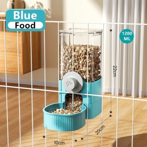 1200ML Hanging Cage Automatic Dog Cat Water Food Feeder Water Dispenser For Rabbit Puppy Cats Ferret