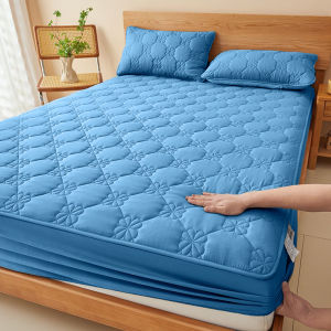 100% Waterproof Mattress Protector Thicken Quilted Cotton Bedsheet Queen Size Bed Sheet Cover Bed Cover