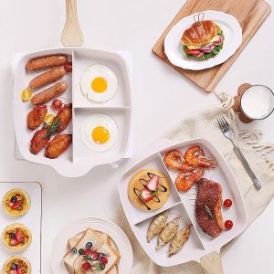 Grill Pan 3 in1 Wajan Penggorengan Anti Lengket Maifan Stone Frypan PAE Premium Omelet Pan