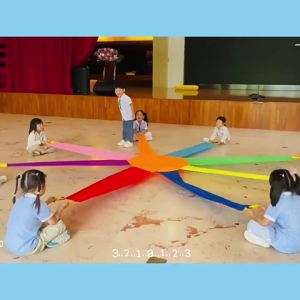 Kids Teamwork Toss Catch Ball Game 8 Player Cooperative Outdoor Sensory Coordination Parent Child Activity Toy Set