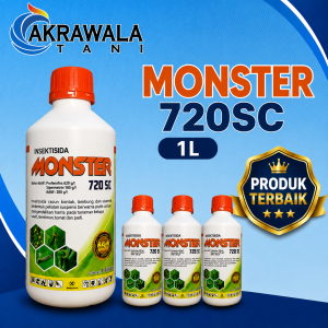 INSEKTISIDA MONSTER 720 SC 1LITER Banyak insektisida efektif Pertanian Pengendalian Hama METOMIL/PREFONOFOS/SIPERMETRIN/ABAMECTIN/AMISTARTOP/SCORE/EMACEL