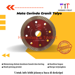Diamond Wheel 4 Inci Turbo Mata Pisau Potong Keramik Granit Beton Taiyo