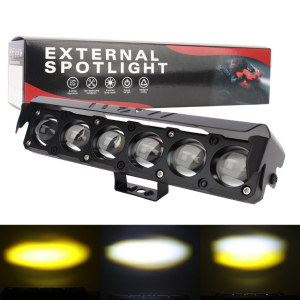 4 Inch 3LED LED Sport Light 120W Dual Color Fog Spotlight Waterproof 12V 24V Ready Stock For Moto SUV ATV Truck 4x4 Offroad Vehicle Lampu Sport 4x4 Tambahan