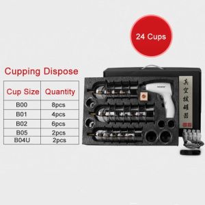 Chinese Medicine Suction Cups Anti Cellulite Electric Bank Vacuum Hijama Cupping Glasses Therapy Physiotherapy Massage Body Jars