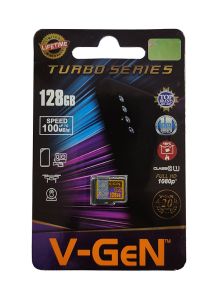 MicroSD V-GeN Turbo 128GB Class 10 100MB/S - MicroSD VGEN Memory HP