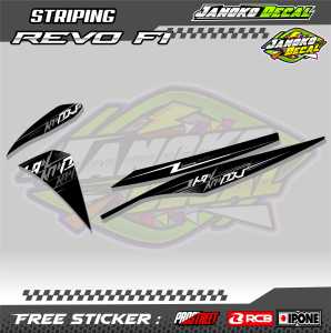 STRIPING VARIASI MOTOR HONDA REVO FI / STICKER LIST HONDA REVO FI