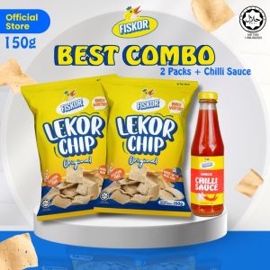 Best Combo: Fiskor Lekor Chips x2 + Fiskor Chili Sos [Halal Certified]