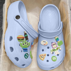 Wulove สินค้าใหม่✨ รองเท้าแตะแฟชั่นลายการ์ตูนน่ารักพื้นนิ่ม🌟 ตกแต่งตัวติดลายการ์ตูนสีสันสดใส มี 4 สี ฉ่ำว๊าวกว่าใคร พื้นนิ่ม ใส่สบาย น้ำหน