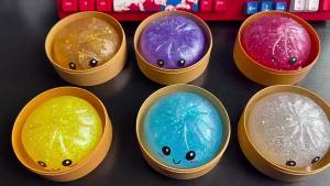 12pcs/set Halloween Squishy Bun Blind Spooky Eyeball Pumpkin Ghost Slow Rising Stress Relief Toy with Steamer Base Cute Horror Squeeze Fidget Toy for Party Gift Collection