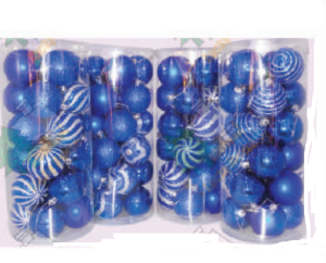 24in1 Set 6cm The Colorful Holidays Plastic Balls Ornament SQ-100-104
