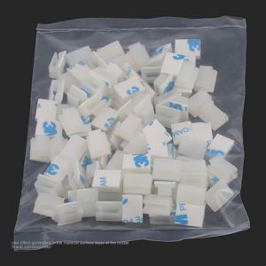 Black/White Self-adhesive Wire Tie Cable Clamp FC-1 FC-2 Clips Holder Organizer Clamp Cable Cord Bobbin Winder Manager Data Cable